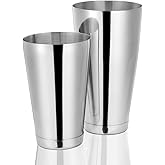 Etens Cocktail Shaker, Pro Bar Shaker Boston Shaker Set, Stainless Steel Martini Shaker Drink Mixer for Bartending – Essentia