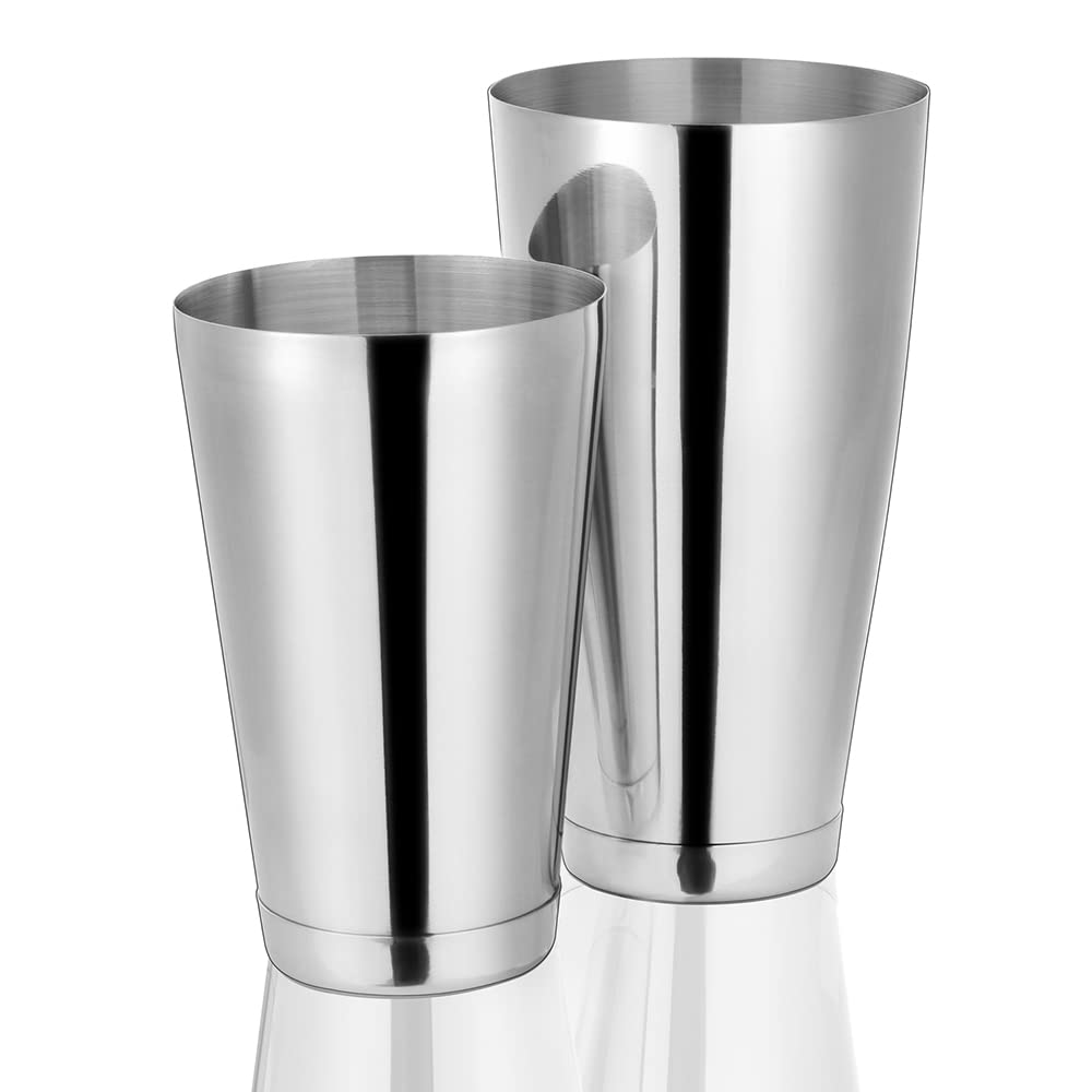 Etens Cocktail Shaker Tins Weighted, Professional Boston Shaker Stainless Steel, Drink Shaker Mixer for Bartending and Bartender – Cocktail Making Accessories/Boston Cocktail Shaker Set Bar Mixing
