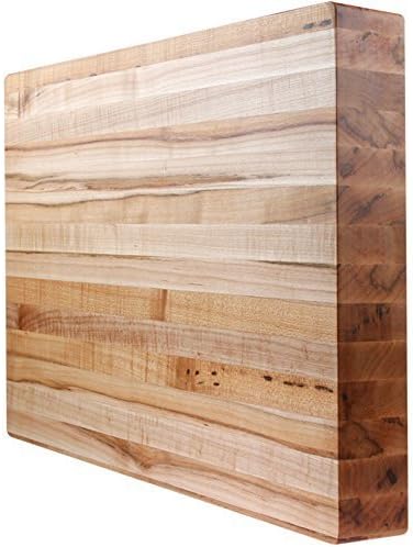 Kobi Blocks Maple Edge Grain Butcher Block Wood Cutting Board 18X26X1 by Kobi Blocks