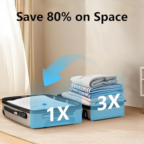 Vacuum Storage Bag with Electric Air Pump, Set Of 8, Reuse Vacuum Compression Bags Vacuum Cleaner, Vacuum Bag Duvet, Vacuum Pouch Clothing