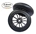 aibiku Pro Stunt Scooter Wheel 110mm Replacement Wheels with ABEC-11 Bearing--2 PCS(Blue/Black)