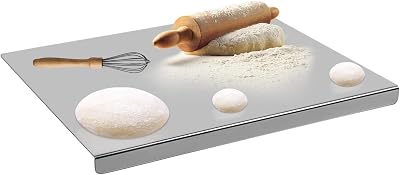 Sibosen Stainless Steel Cutting Board 40x30 cm Heavy Duty Kitchen Board