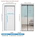 Magnetic Screen Door Durable Polyester Fibre Mesh Curtain Full Frame Velcro Mesh Fit Door Up to 38
