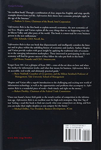 Information Rules: A Strategic Guide to the Network Economy