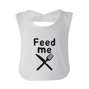Amazoncom Feed Me Cute Baby Bibs Funny Infant Snap On Bib Great