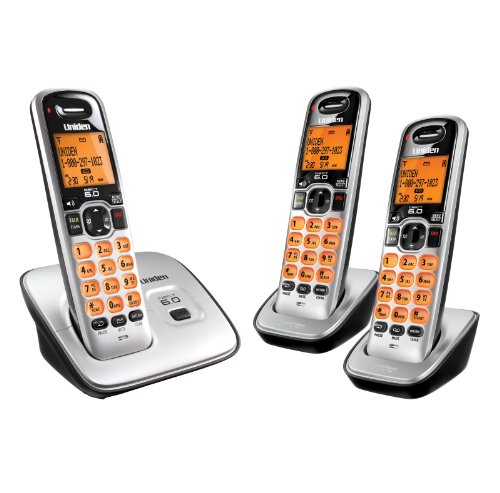 Uniden D1660-3 DECT6.0 Caller ID Cordless handset with 3 handsets