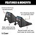 CURT 22800 Black Plastic Camper RV Wheel Chocks for Trailers, 2-Pack