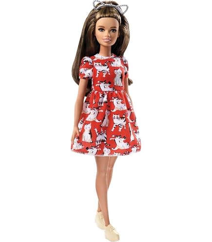 Amazon.com: Barbie Fashionista Barbie Doll, vestido floral blanco :  Juguetes y Juegos