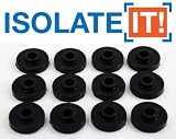 Isolate It!: Sorbothane Vibration Isolation Bushing 50 Duro (.28" ID - 1" OD - .31" Deep) - 12 Pack