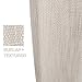 jinchan Burlap Linen Curtains for Living Room Light Filtering Farmhouse Curtains Grommet Top Window Curtain Panels for Bedroom Room 84 Inch Length 2 Panels Ivory