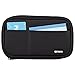 LIHIT LAB Large Capacity Triple Zipper Pencil Case For School Office College, Big Capacity 8 Compartments Pencil Bag Holder Adults Teen Boys Girls, Travel Cosmetics Storage, Jet Black (A7556-124)