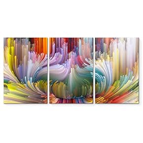 3 Piece Canvas Wall Art for Living Room Bedroom Home Artwork Gorgeous Petard Paintings Ready to Hang - 16"x24" x 3 Panels