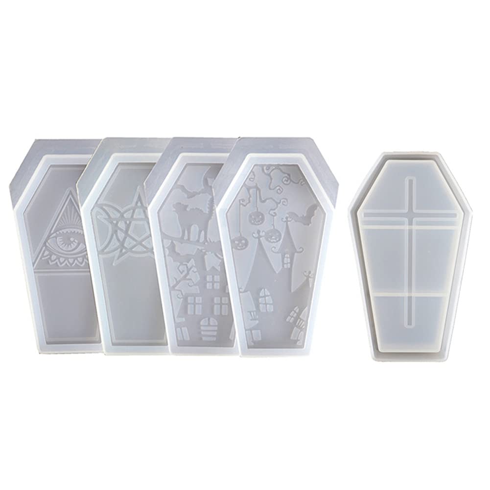 Halloween Coffin Silicone Mould Coffin Silicone Mould, Coffin Resin Mould, Jewellery Storage Box Resin Casting Mold DIY Accessory