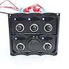 X-Haibei-Marine-Electric-Blue-LED-Toggle-Switch-Panel-5-Gang-with-Power-Socket-Panel-12V