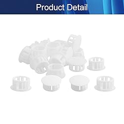 Jutagoss 50 Pcs Hole Plugs 5/8" / 16mm White Nylon