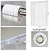 HelloAuto 1.7 TIMES THICK Shower Curtain Liner Clear Mildew Resistant Bath Curtain Liner Set with 12 Hooks Waterproof PEVA (72x72 in)-Clear