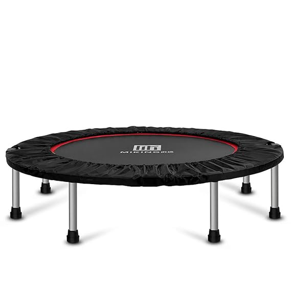 RUXMY Haushalt Trampolin Aerobic Fitness Hexapod Indoor 40-Zoll Falt Feder Erwachsene Bungee-Bett (Schwarz)