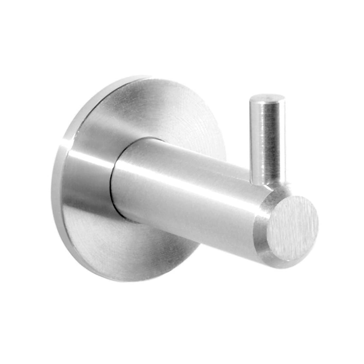 Kon-fort Home Steel Towel Hook, Bathroom Hanger Brushed SUS 304 Stainless Steel Wall Mounted, Hanger Towels Robes Clothes Hats. Kitchen Bedroom High End Designer Accessories