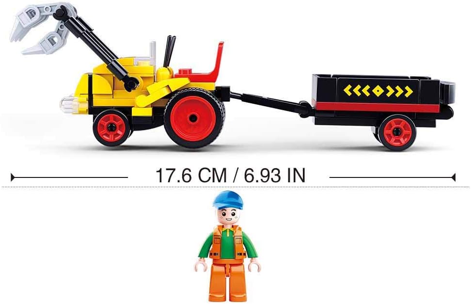 Sluban LOG TRAILER SMALL (110pcs), Mehrfarbig - Image 4