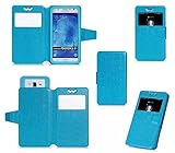 BLU Studio Selfie case, KuGi Â® High quality universally PU cover + TPU Case for BLU Studio Selfie 5.0 inch smartphone. (Blue)