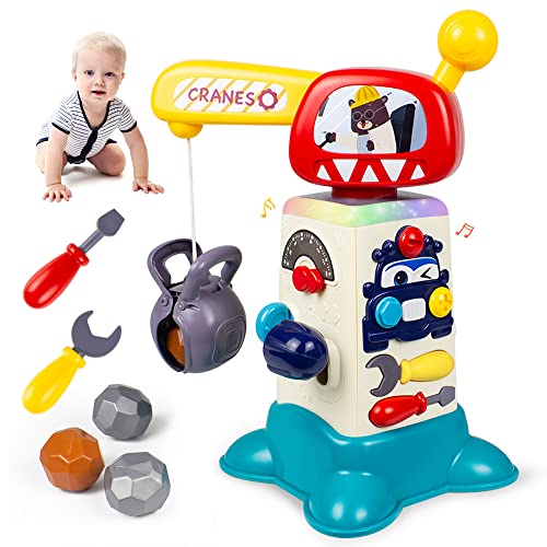 Woby Musical Toys for 1 Year Old Boys, Activity Cube Toys 1218 Months Learning Development