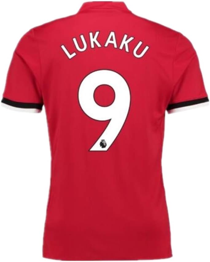 ZhanGan Lukaku #9 Manchester United Home Kids/Youth Soccer Jersey 2017/2018