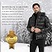 BINACL Men's Winter Jacket,Thicken Quilted Hooded Padded Down Alternative Puffer Coat