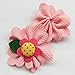 Chenkou Craft Large 6CM Padded Felt Ribbon Flowers Bow Appliques Decoration 15pcs