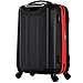 Olympia U.S.A. Apache 3-Piece Expandable Hardside Luggage Set with Spinner Wheels, Black/Purple