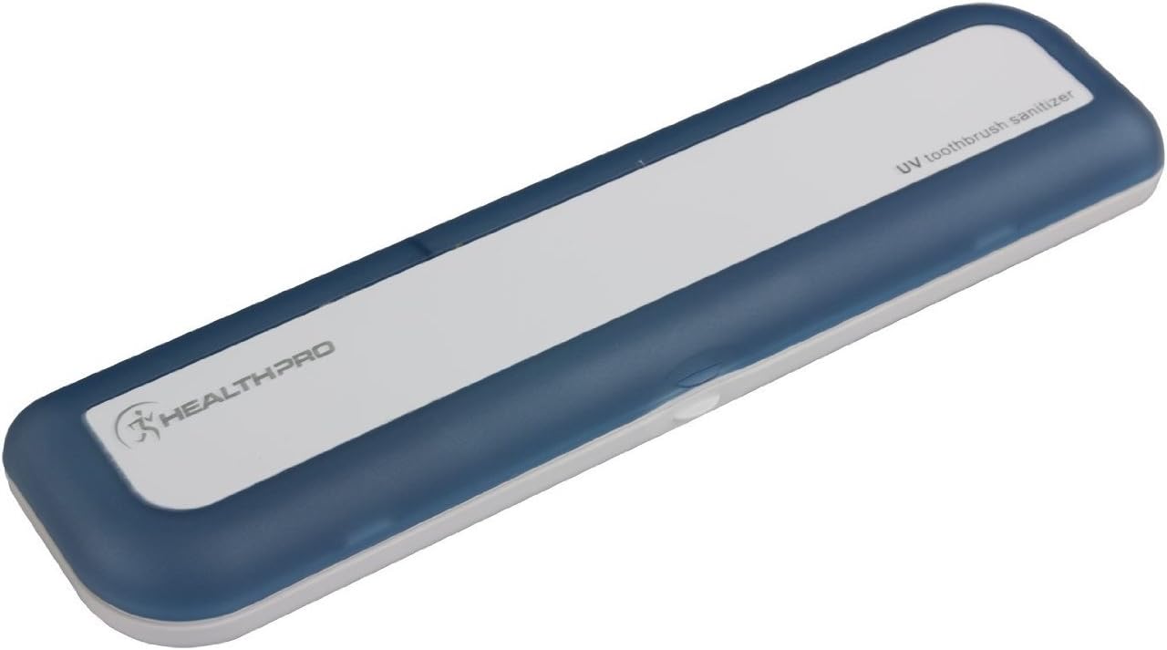 Wellness HealthPro FC-1 Portable Wireless Toothbrush UV Sanitizer (Blue)