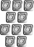 10 Recessed Trailer D-Rings for Enclosed Cargo Control Trailers Flatbed Trailers