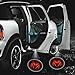 2pc Wireless Drill Free Easy Install Car Door LED Projector Courtesy Welcome Logo Ghost Shadow Light Magnet Sensor for Eagle American Flag Infiniti Cadillac Dodge Jeep (Dodge)