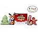 SCENEREAL Christmas Dog Squeaky Plush Toys - Best Small Cute Pet Puppy Soft Xmas Toy Set Pack 4 Pcs for Small Medium Dogs Cats Holidays Gifts