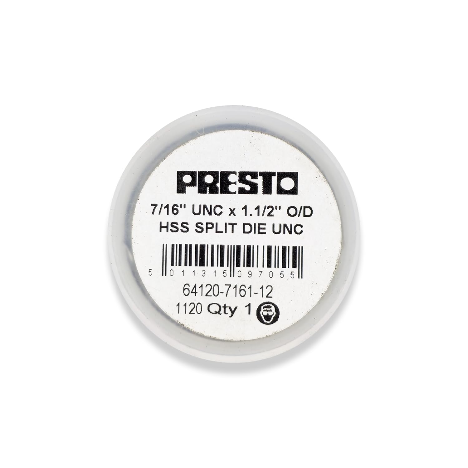 Presto 64120-7161-516 UNC HSS Circular Adjustable Split Die