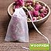 Woophen Disposable Tea Filter Bags, 3.5 × 4 Inch, 200 Pieces