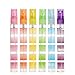 YUFENG 6pcs Mini Empty Refillable 10ML Multi-color Glass Spray Perfume Bottles Set (band)