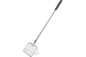 AQUANEAT Aquarium Net with Long Handle, Wastes Skimming Cleaning Tools for Fish Tanks