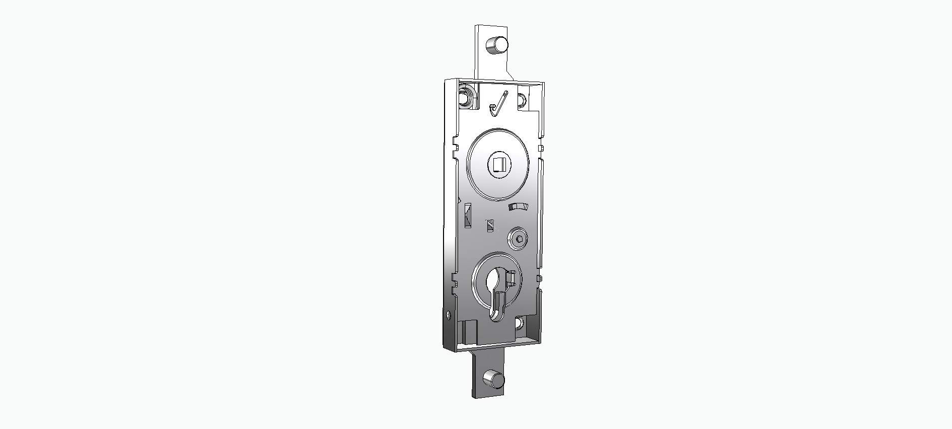 Euro Profile Cylinder 70 mm Wheelbase Swing Garage Door Lock Without Cylinder