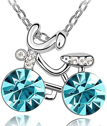 Lovely Land Sport Bike Australia Imported Crystal Pendant Necklace