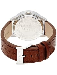 Ted Baker tres manos piel - de color café de los hombres reloj # te1118