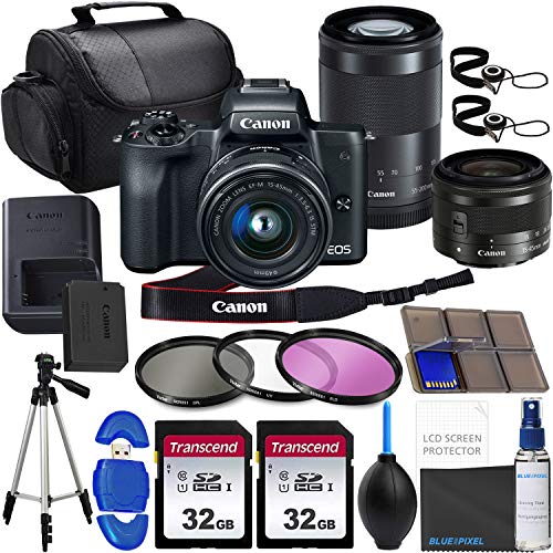 Canon EOS M50 Mirrorless Digital Camera with EFM 1545mm Lens and EFM