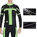 INBIKE Men's Long Sleeve Bike Jersey Set 3D Padded Tights Suit for Outdoor Cycling