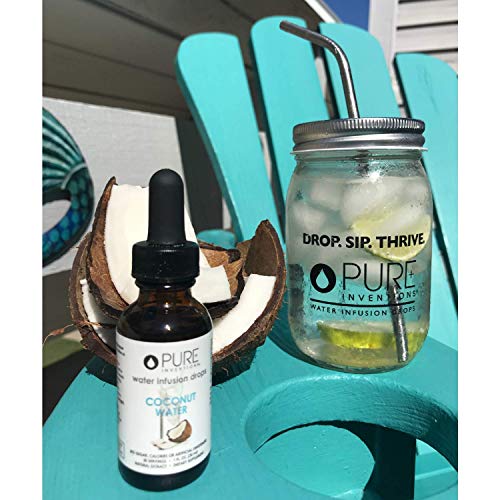 Pure Inventions Water Infusion Drops Coconut Water, 30 servings