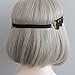 Halloween Gothic Lolita Flower Black Lace Elastic Hair Band Crown Headband Party Headwear (FD-07)