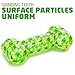 Petfactors Dog Chew Toys, Durable Dog Squeaky Bone Chew Textured Toy,Bite Resistant Squeeze Squeaker Puppy Toys for Non-Aggressive Chewers Dental Teeth Cleaning Training & Playing - Small/Medium Dogs