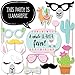 Big Dot of Happiness Whole Llama Fun - Llama Fiesta Baby Shower or Birthday Party Photo Booth Props Kit - 20 Count