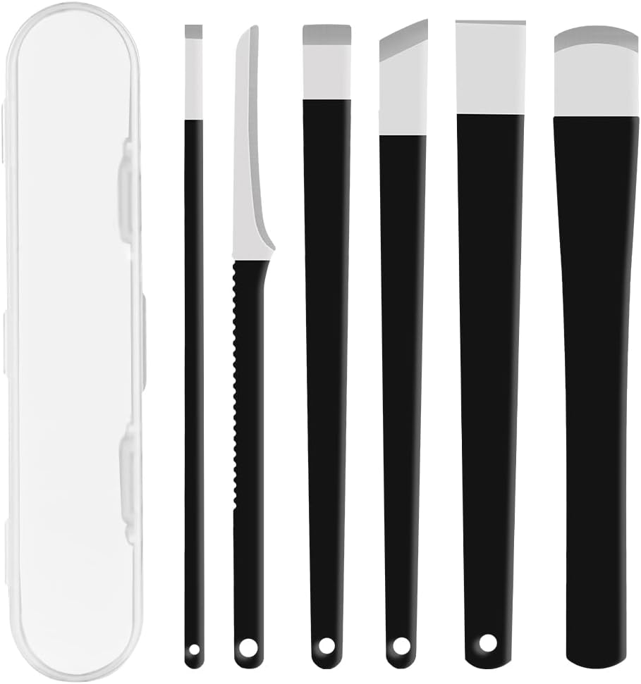 LOPHE 6 Pcs Pedicure Toenail Tools Kit Stainless Steel Ingrown Nail Care