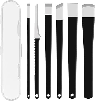 LOPHE 6 Pcs Pedicure Toenail Tools Kit Stainless Steel Ingrown Nail Care