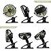 Aurho Battery Operated Clip on Fan, Baby Stroller Fan with 3 Speeds 360° Rotation Rechargeable Battery USB Powered Quite Mini Desk Fan for Office, Home, Gym, Dorm, Camping, Travel, Indoor and Outdoor