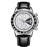 Mens Watches Luxury Quartz Watch Mens Hour Date Clock Leather Strap Fashion Casual Watch Men Military Wrist Watch